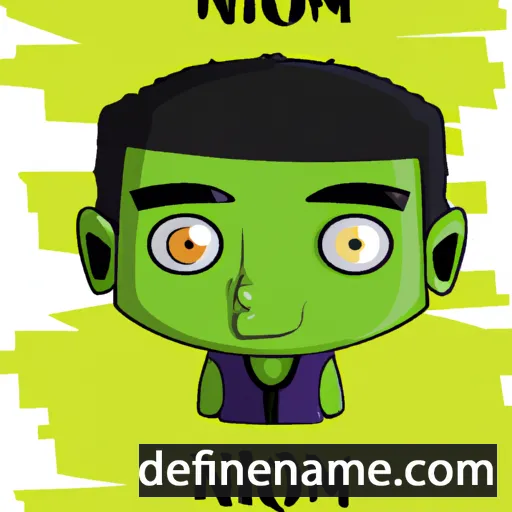 cartoon of the name Nimon