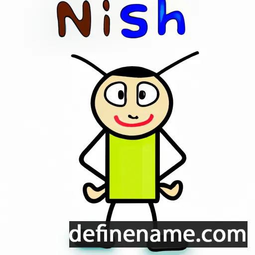 cartoon of the name Nimshi