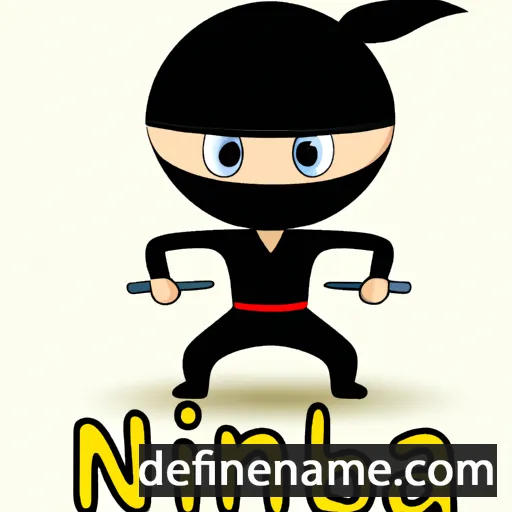 cartoon of the name Ninja