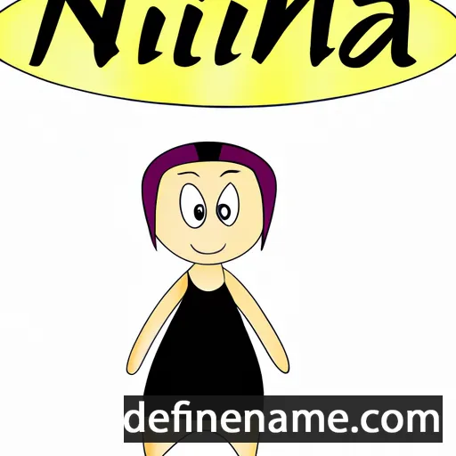 cartoon of the name Ninnia