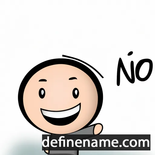 cartoon of the name Nio