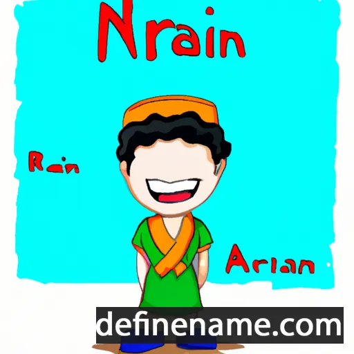 cartoon of the name Niran