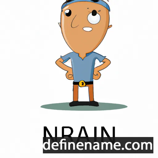 cartoon of the name Niranjan