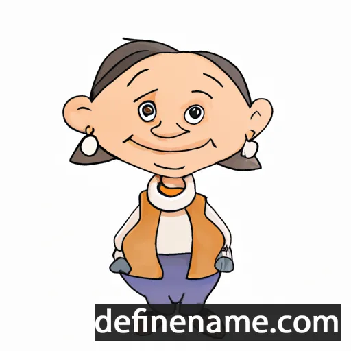 cartoon of the name Nirina