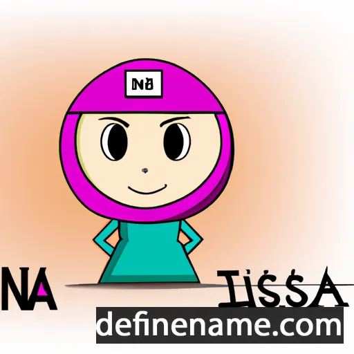 cartoon of the name Nisa