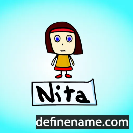 cartoon of the name Nita