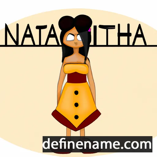 cartoon of the name Nitana