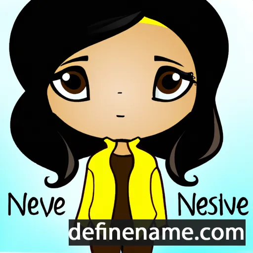 cartoon of the name Niveshnee