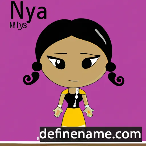 cartoon of the name Niya