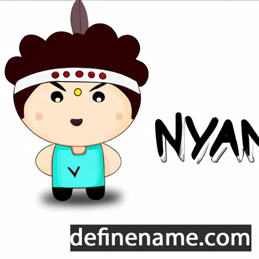 cartoon of the name Niyaan