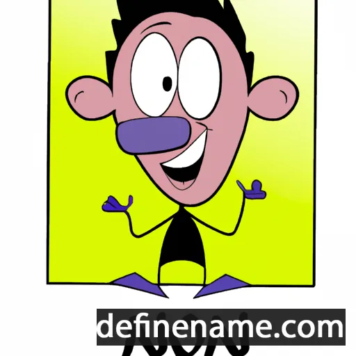 cartoon of the name Nizom