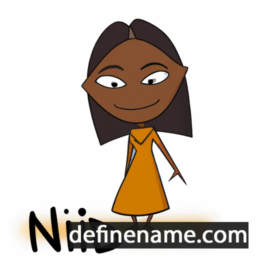 cartoon of the name Nnedi