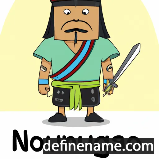 cartoon of the name Nobunaga