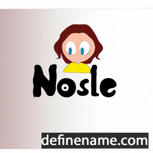 cartoon of the name Noëlise