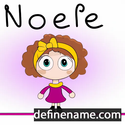 cartoon of the name Noelie