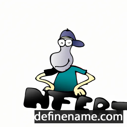 cartoon of the name Nofret