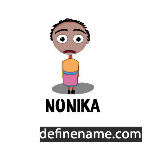 cartoon of the name Nokulunga