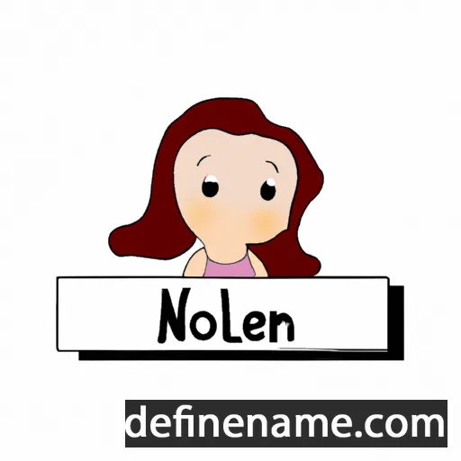 cartoon of the name Noleen