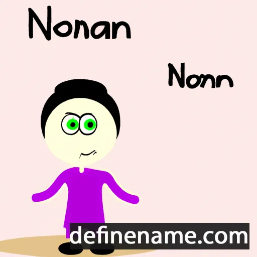 cartoon of the name Noonian