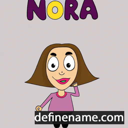 cartoon of the name Noora