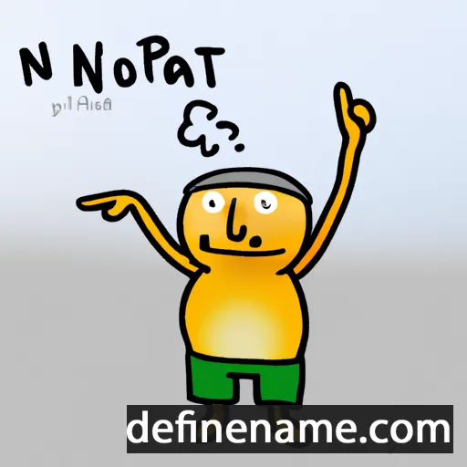 cartoon of the name Noparat