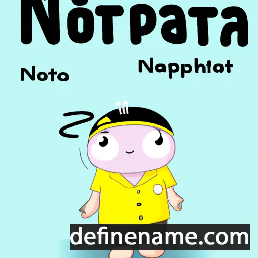 cartoon of the name Nopparat