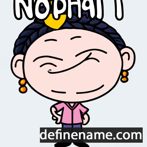 cartoon of the name Noppharat