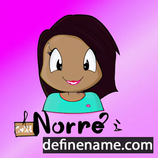 cartoon of the name Norène