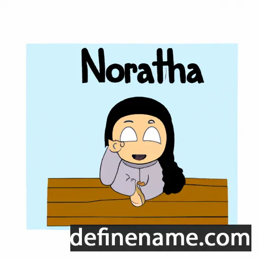 cartoon of the name Norfatihah