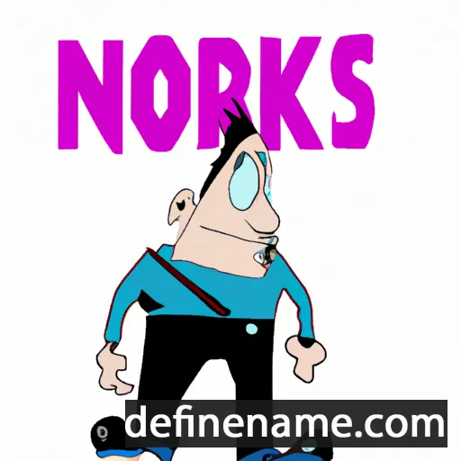 cartoon of the name Norkys