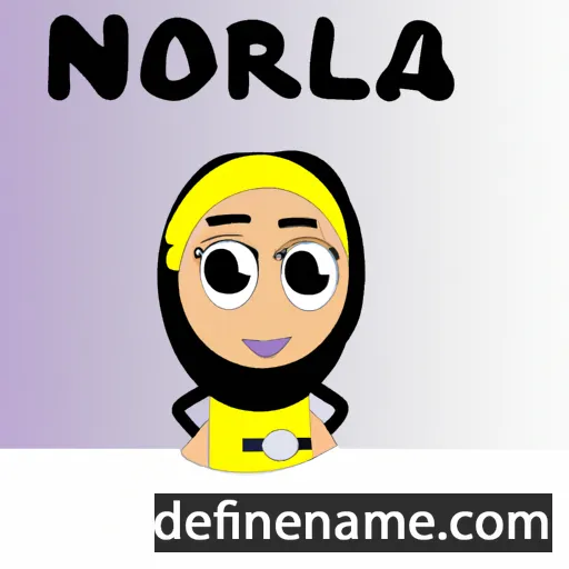 cartoon of the name Norlaila