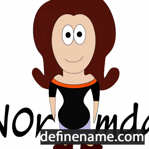 cartoon of the name Normanda