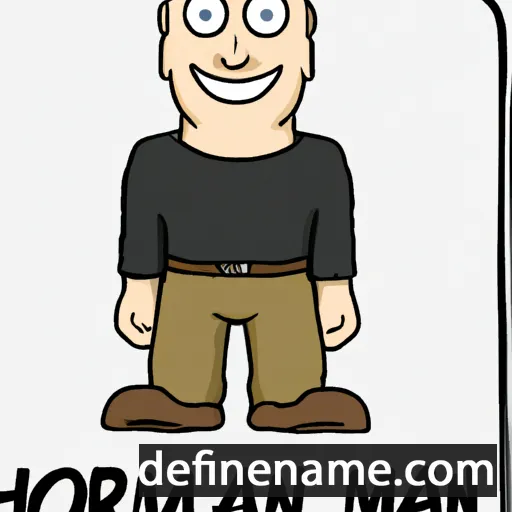 cartoon of the name Normann