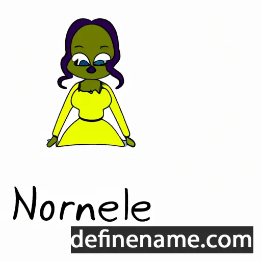 cartoon of the name Normeline