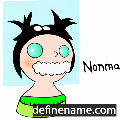 cartoon of the name Normintė