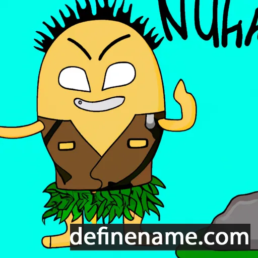 cartoon of the name Nuihau