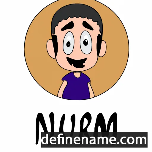 cartoon of the name Numair