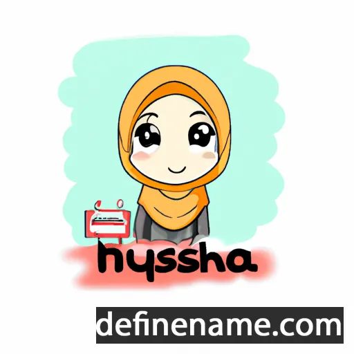 cartoon of the name Nuraisyah