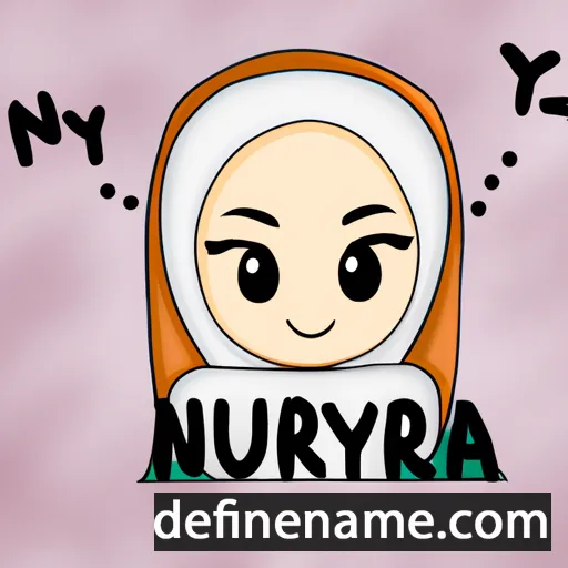 cartoon of the name Nuriyah