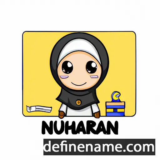 cartoon of the name Nurjannah