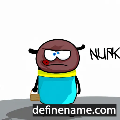 cartoon of the name Nurken