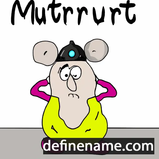 cartoon of the name Nurmyrat