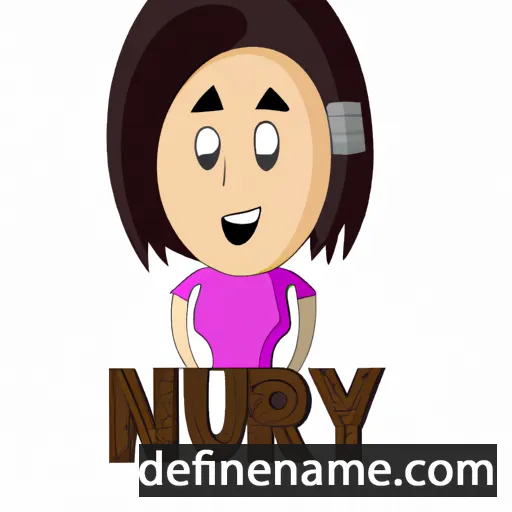 cartoon of the name Nury