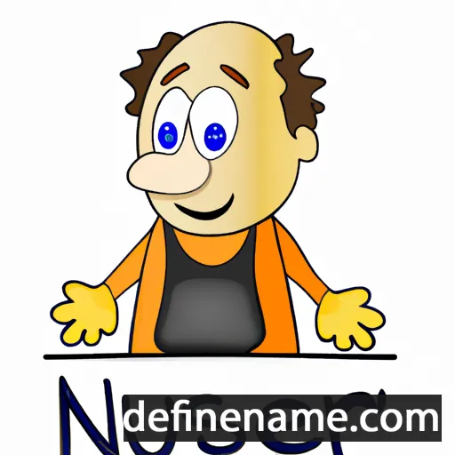 cartoon of the name Nuseir