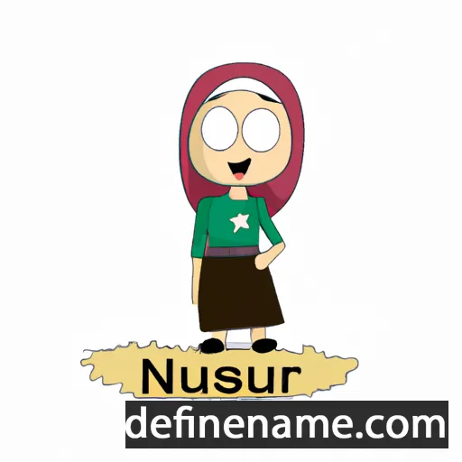 cartoon of the name Nusrat