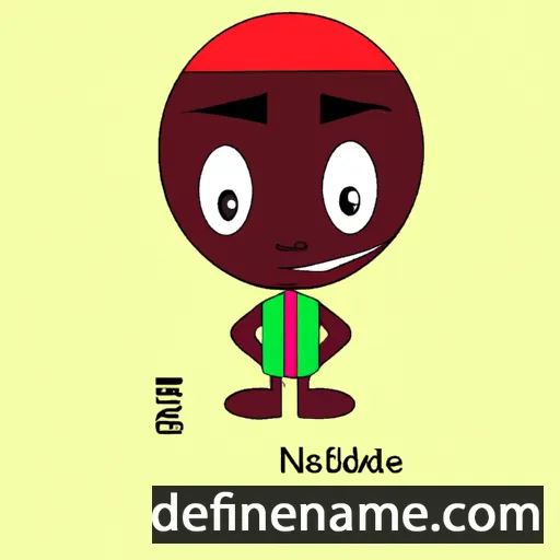 cartoon of the name Nwabudike