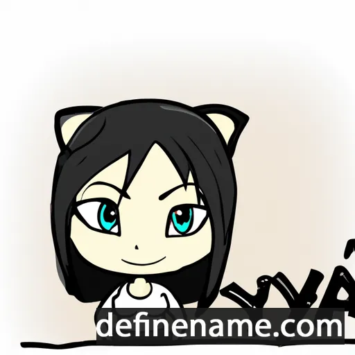 cartoon of the name Nya