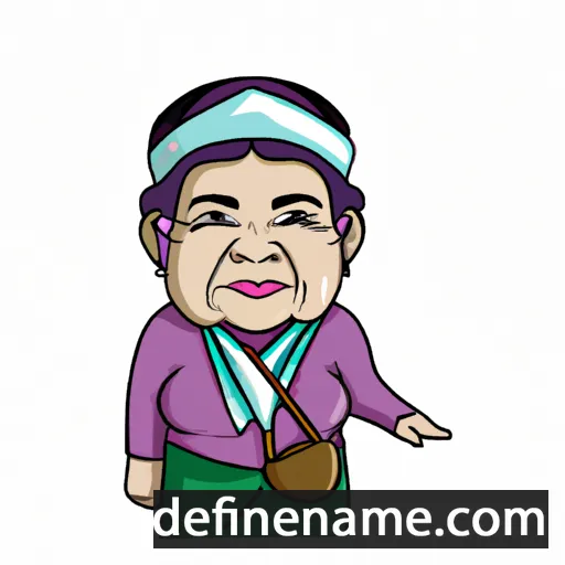 Nyai Pohaci Sanghyang Asri cartoon