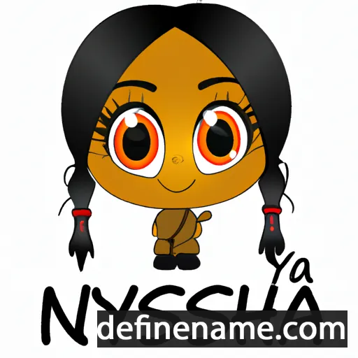 cartoon of the name Nyasha