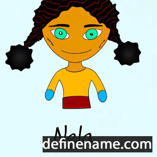 cartoon of the name Nyela